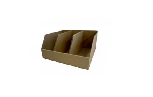 
                  
                    Plumbers Extra Wide and Extra Deep 44.5cm deep Shelf Pick Box  with 3 Compartments from Kebet Packaging in recyclable cardboard
                  
                