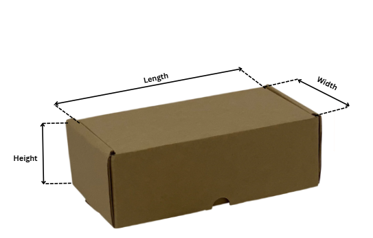 Medium postal box with locking tabs