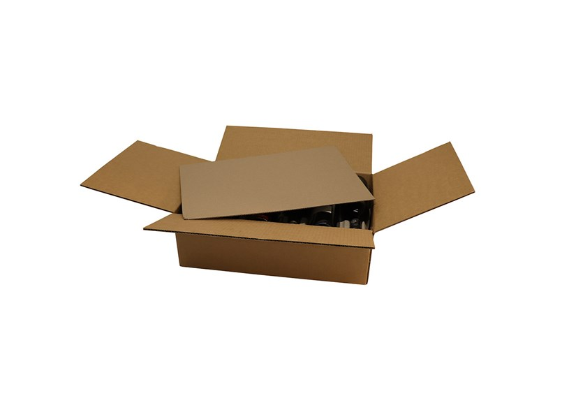 Plain 12 bottle lay flat 6 X 2 Comes with pad and Inserts from Kebet Packaging in recyclable cardboard