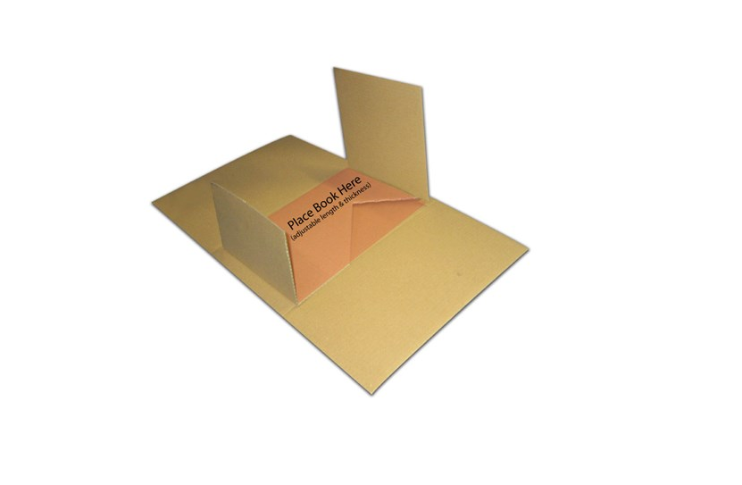 Hardcover Book Mailer from Kebet Packaging in recyclable cardboard