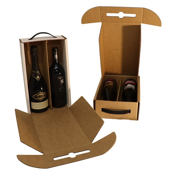 2 bottle cellar door from Kebet Packaging in recyclable cardboard