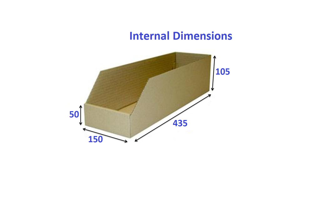 Wide Shelf Pick Box Single SKU 15cm Deep from Kebet Packaging in recyclable cardboard