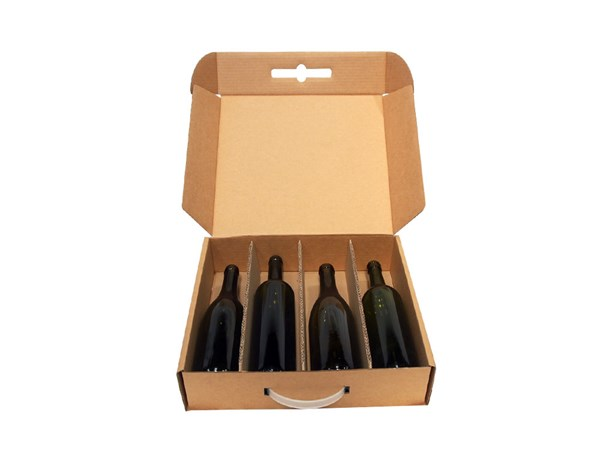 4 bottle cellar door printed from Kebet Packaging in recyclable cardboard