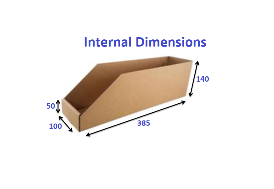 Standard Shelf Pick Box Single SKU 10cm Deep  from Kebet Packaging in recyclable cardboard