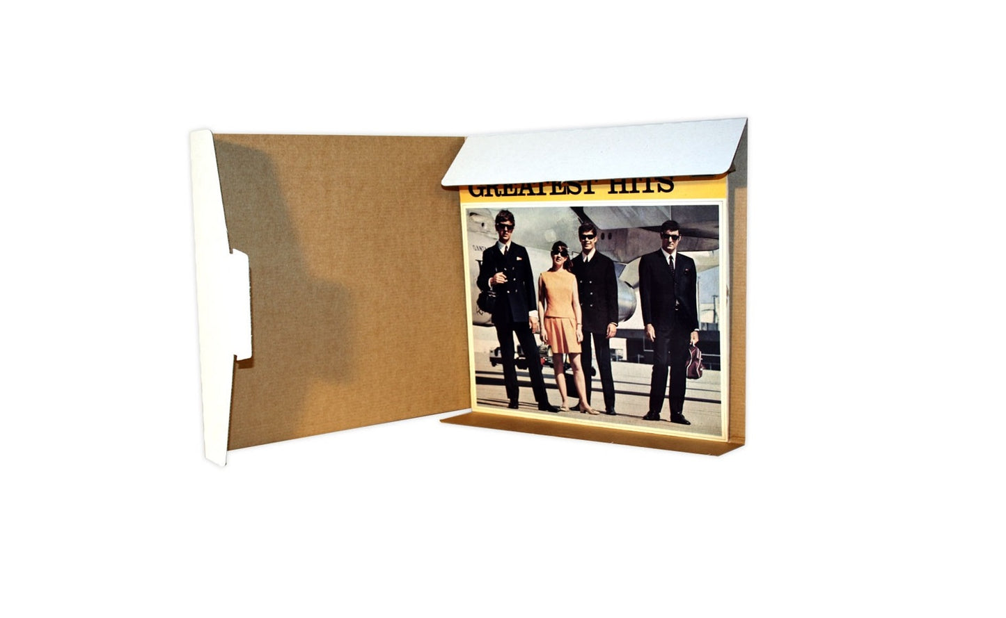 12" LP Mailer from Kebet Packaging in recyclable cardboard