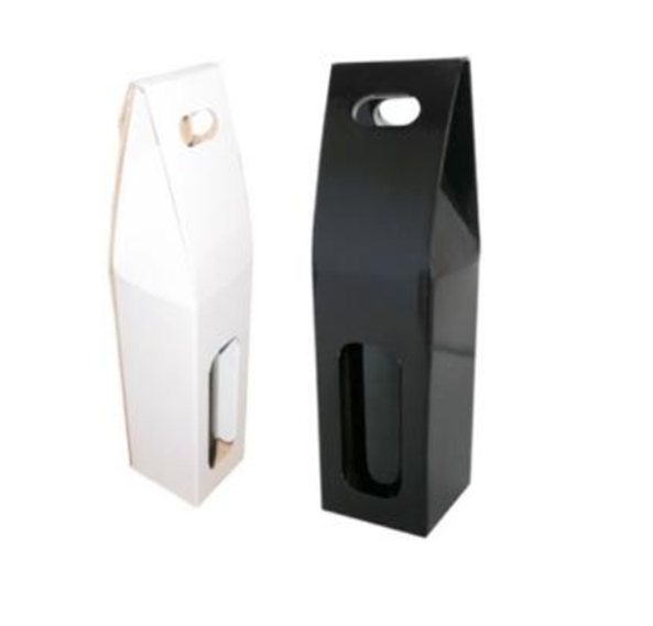 Single Wine Carry Packs Gable from Kebet Packaging in recyclable cardboard