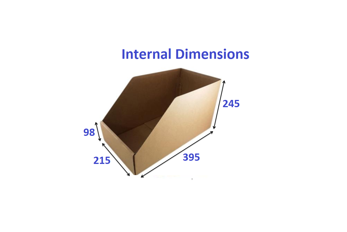 
                  
                    Wide Shelf Pick Box Single SKU 21.5cm Deep from Kebet Packaging in recyclable cardboard
                  
                