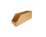 Wide and Shallow Shelf Pick Box 16cm deep from Kebet Packaging in recyclable cardboard