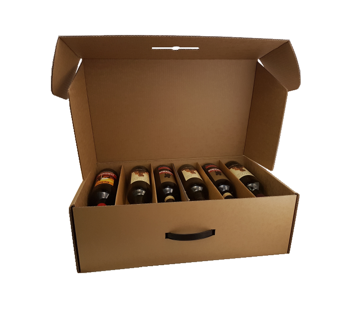 12 bottle cellar door from Kebet Packaging in recyclable cardboard