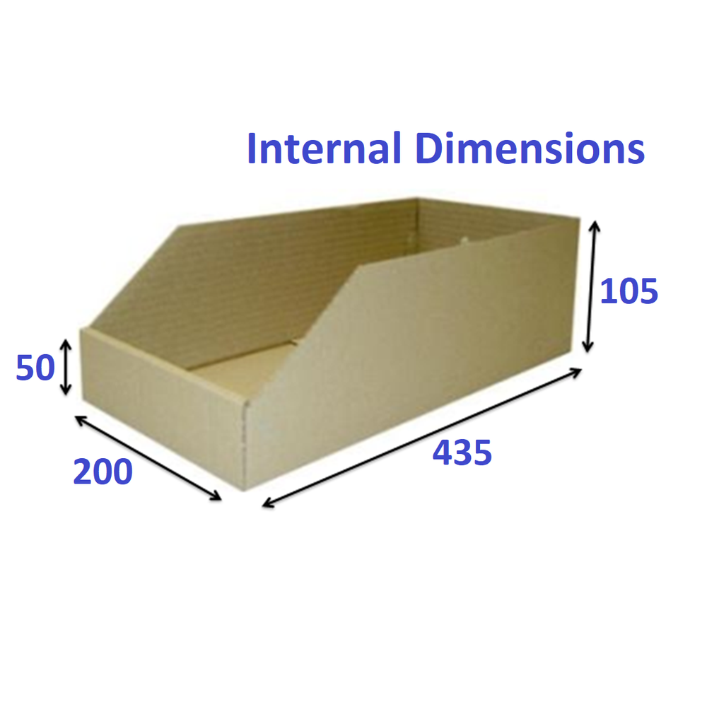 Wide Shelf Pick Box Single SKU 20cm Deep from Kebet Packaging in recyclable cardboard