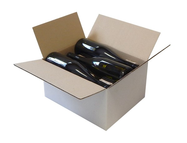 6 Bottle Wine Box 3 X 2 Comes with inserts from Kebet Packaging in recyclable cardboard