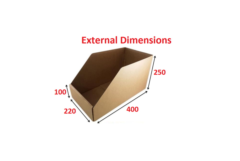 
                  
                    Wide Shelf Pick Box Single SKU 21.5cm Deep from Kebet Packaging in recyclable cardboard
                  
                
